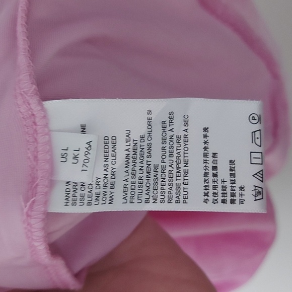 NWT Urban Outfitters Sunny Velvet Empire Waist Mini Dress Pink Size Large - Picture 9 of 10